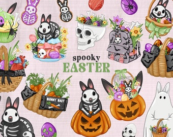 Spooky Easter Png files, Creepy Easter Png, Bunny Ghost Png, Goth Easter, Creepy Bunny Png, Easter Ghost Png, Pastel Goth Easter Sublimation