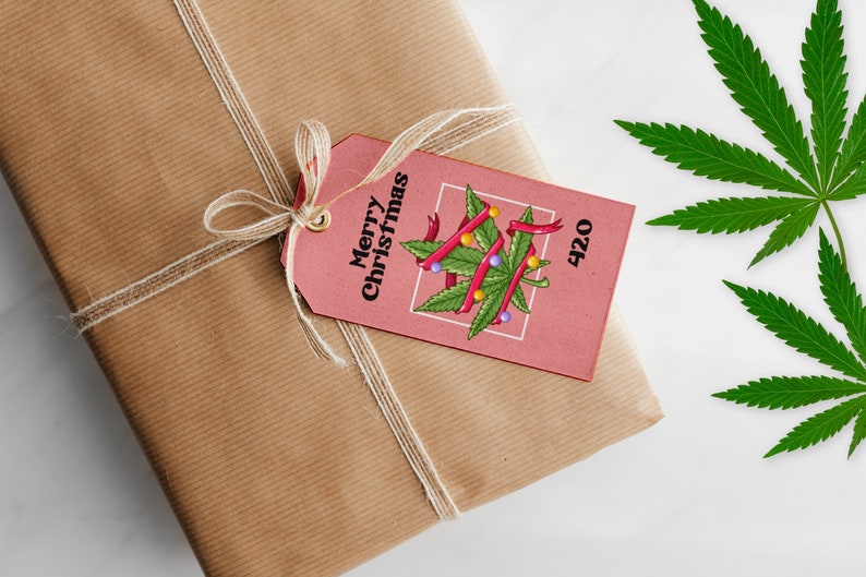 Christmas Cannabis Clipart, Weed Christmas Png, Cannabis Wreath Png