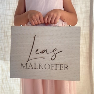 MALBOX | KOFFER | ZEICHENBOX | Geschenk für Kinder | Schule | Kindergarten | Freizeit | Stifte | Lineal | Farben | Malset