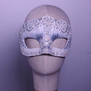Fog Over Venice - Venetian Colombina Half-Mask
