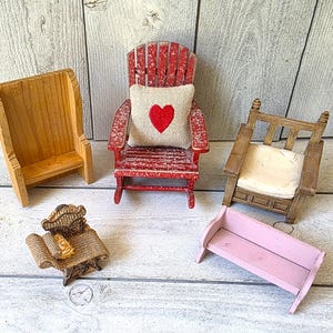 Raine Resin Miniature Chair - Etsy