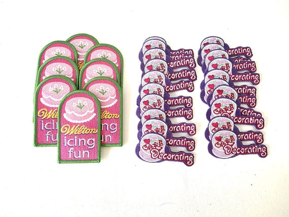 Cake Decorating patches for Girl Scouts - 28 total
