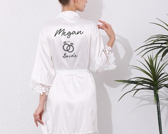 Personalized Bride Robes, Bridesmaid Robes, Bridesmaid Proposal, Monogram Robe, Getting Ready Robes, Bridal Party Robes, Bridesmaid Gifts