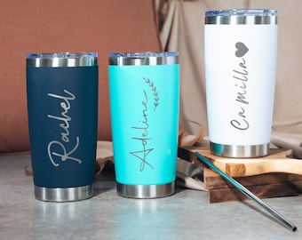 Personalised 20oz Tumbler, Engraved Tumbler, Stainless Steel Tumbler, Insulated Tumbler, Travel Tumbler, Vacation Tumbler, Coffee Tumbler