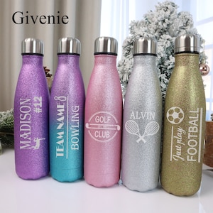 Personalised Engraved Water Bottle, 500ml tumbler, Insulated Stainless Steel Flask, Custom Bottle, Gym Flask, Sports Bottle