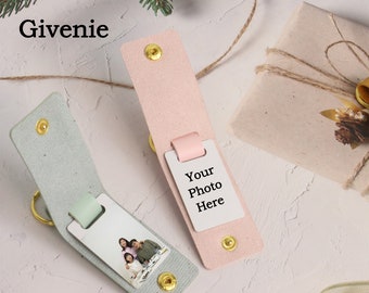 Personalised Photo Keyring, Customise Keyring, Engraved Key Holder, Photo Keychain, Father's Day Gifts, Mother's day photo keychain