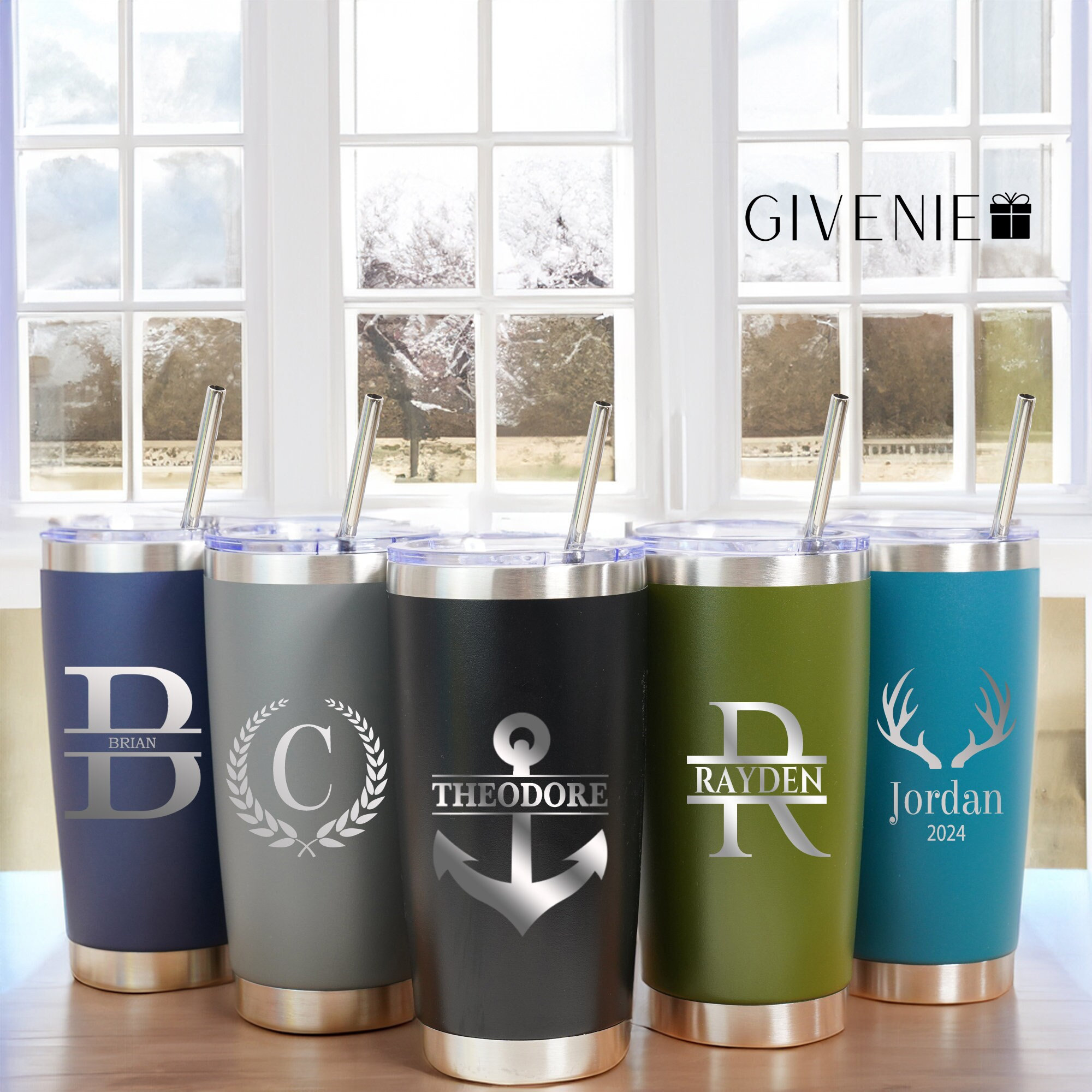 Personalized 20oz Tumbler, Insulated Coffee Mugs, Groomsmen Proposal, Father's Day Gifts, Christmas Gifts, Gift for Him, Custom Travel Cups