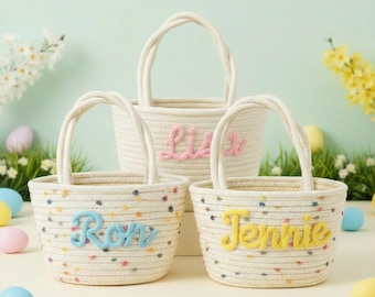 Personalized Flower Girl Proposal Basket, Name Flower Basket, Wedding Proposal Gift, Wedding Basket Gift, Girl Gifts, Kids Basket