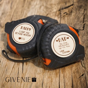 Personalized Engraved Tape Measure, Tape Measure for Dad, Fathers Day Gifts, Personalized Gifts For Dad, Gift For Husband, Grandpa Gift