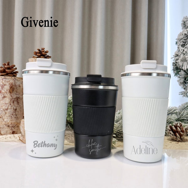 Personalised Coffee Cup, Insulated Stainless Steel Cup, Gift For Him, Gift For Her, Birthday Gift, Engraved Mug, Travel Cup