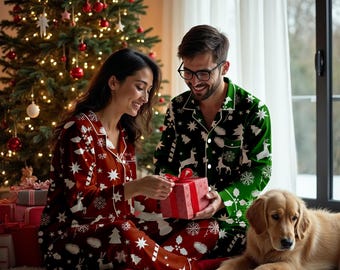 Custom Family Christmas Pajamas, Matching Holiday PJs, Holiday Pajamas, Xmas Pajamas, Christmas Crew Shirt, Our First Christmas Pajamas