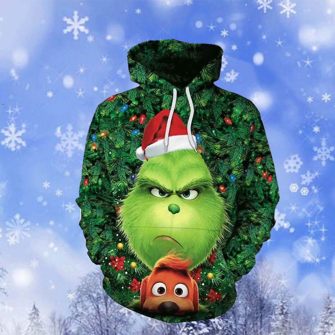 Grinchmas Hoodie, the Grinch Zip Hoodie, the Grinch Christmas Hoodie