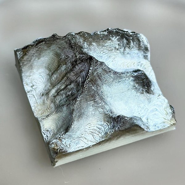 Mini 3D-Printed Hand-Painted Mountain Diorama | Mini Mountains | Mini Mt. Everest Hood Shasta Lassen Peak | Customizable