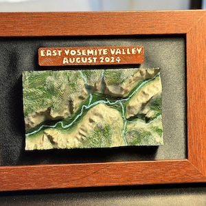 Dioramas de montaña hechos a mano / Personalizados y magnetizados / Impresos en 3D y pintados a mano / Regalo perfecto para excursionistas y naturalistas