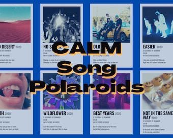 CALM - 5 Sekunden Sommersong Polaroids//Digital Collage Download