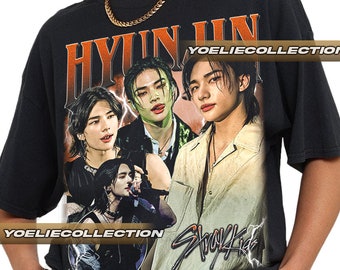 Limited Hyunjin Stray Kids Vintage T-Shirt,Twice Shirt Gift For Woman and Man Unisex T-Shirt