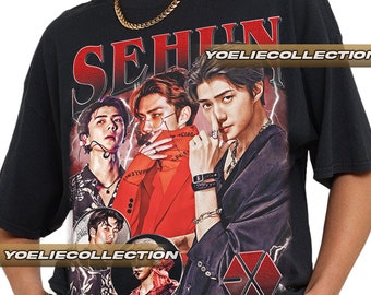 Limitiertes Sehun Vintage T-Shirt, Exo T-Shirt, Geschenk für Frau und Mann Unisex T-Shirt