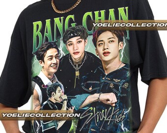 Limited Bang Chan Stray Kids Vintage T-Shirt, Shirt Gift For Woman and Man Unisex T-Shirt