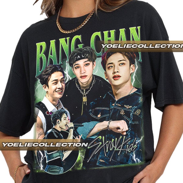 Limited Bang Chan Stray Kids Vintage T-Shirt, Shirt Gift For Woman and Man Unisex T-Shirt