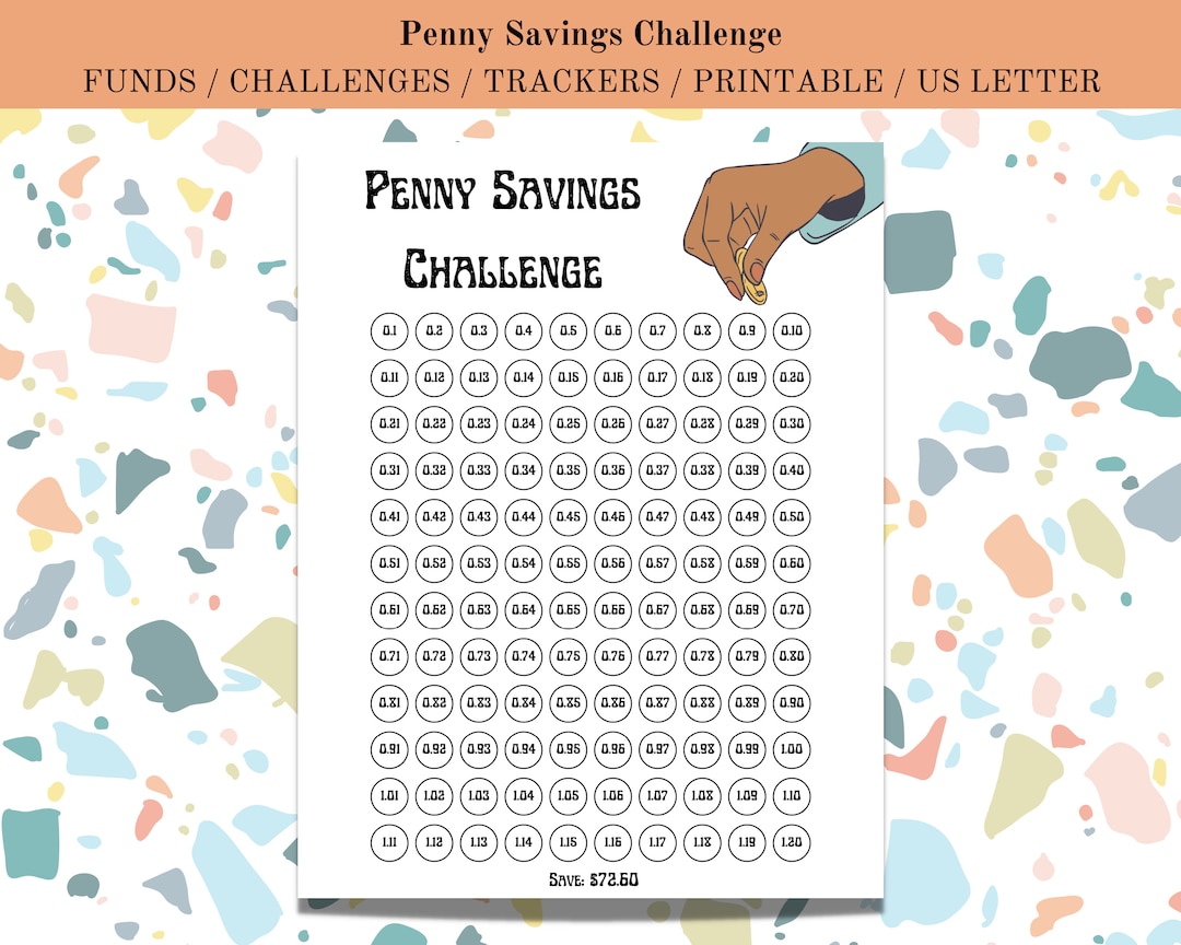 Penny Savings Challenge Printable