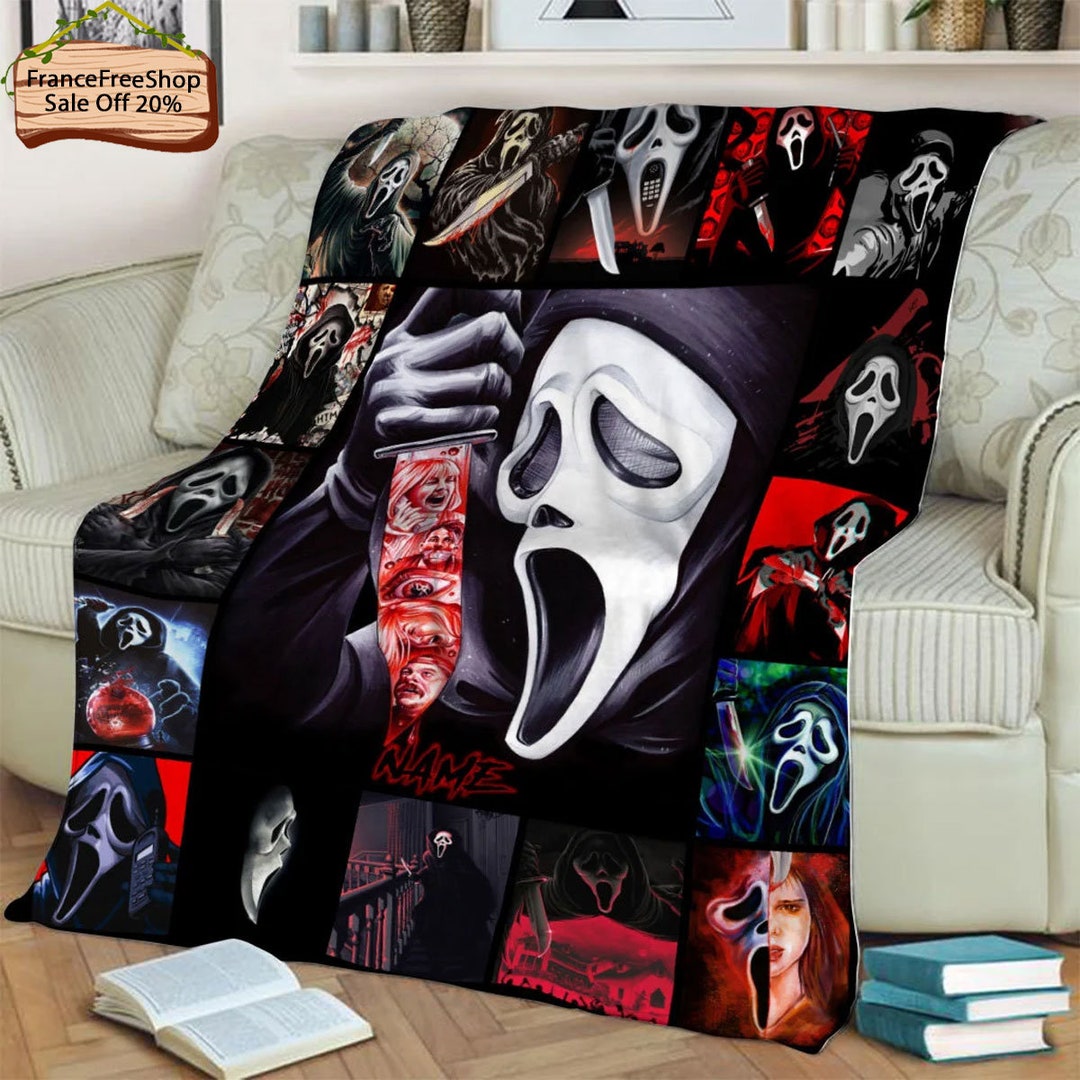Scream Movies Halloween Blanket Ghostface Blanket Horror Etsy