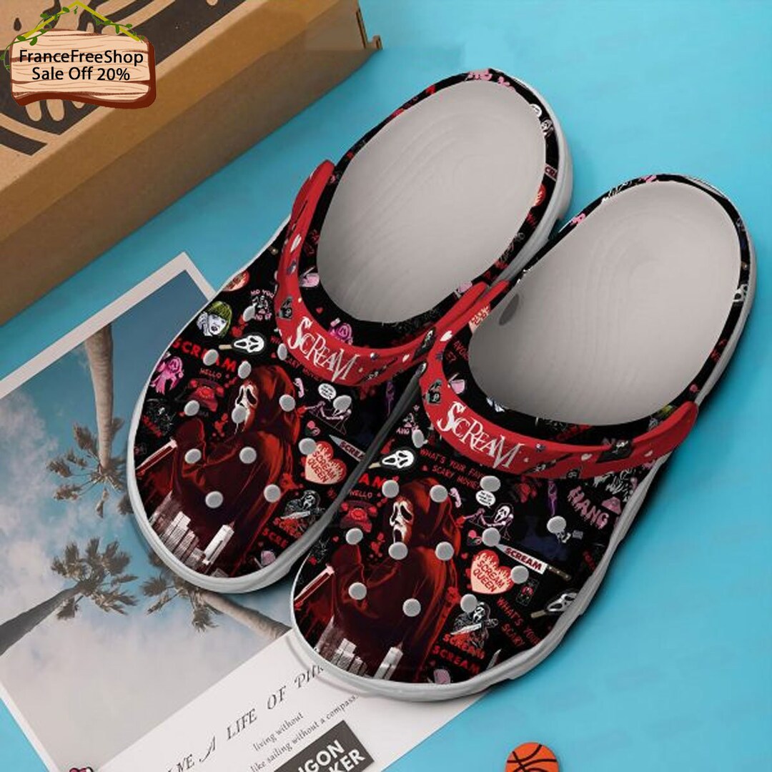 Halloween Sandals Ghostface Shoes Ghostface Sandals Etsy