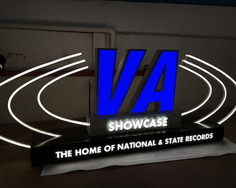 VA Showcase Sign Custom Backlit Outdoor Display 3D Illuminated Brand Sign | 10ft Wide