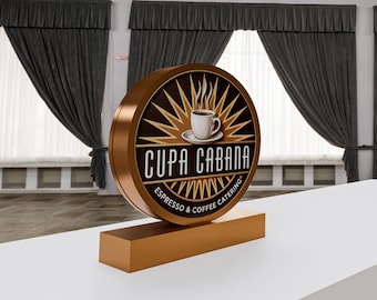 Custom Illuminated Business Logo Sign Balance Payment | LED 3D Acrylic Business Sign | Final Production Payment