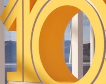 Custom 3D Laser Cut Metal LED Sign | Aluminum with Base | Commercial Business Signage
