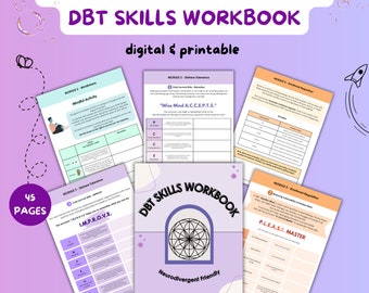 神経多様性に配慮したDBTワークシート、DBTスキル、対処スキル、BPD境界性パーソナリティ障害、自閉症に配慮した、セラピーツール、セラピーワークシート