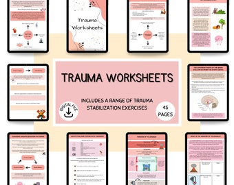 Caderno de Terapia de Trauma, Processamento de Trauma, Caderno de Ansiedade, TEPT, Habilidades de Enfrentamento, Autoajuda para Trauma, Reflexão Terapêutica, Plano de Segurança, Cura