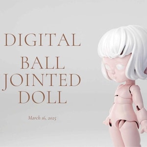 Beta BJD-poppenmeisje 3D-geprint kogelgewrichtmodel (121 mm)