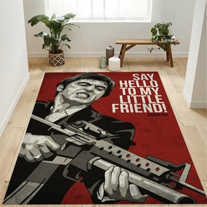 Scarface Rug: Tony Montana Movie Theme Decor
