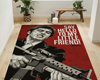 Scarface Rug: Tony Montana Movie Theme Decor