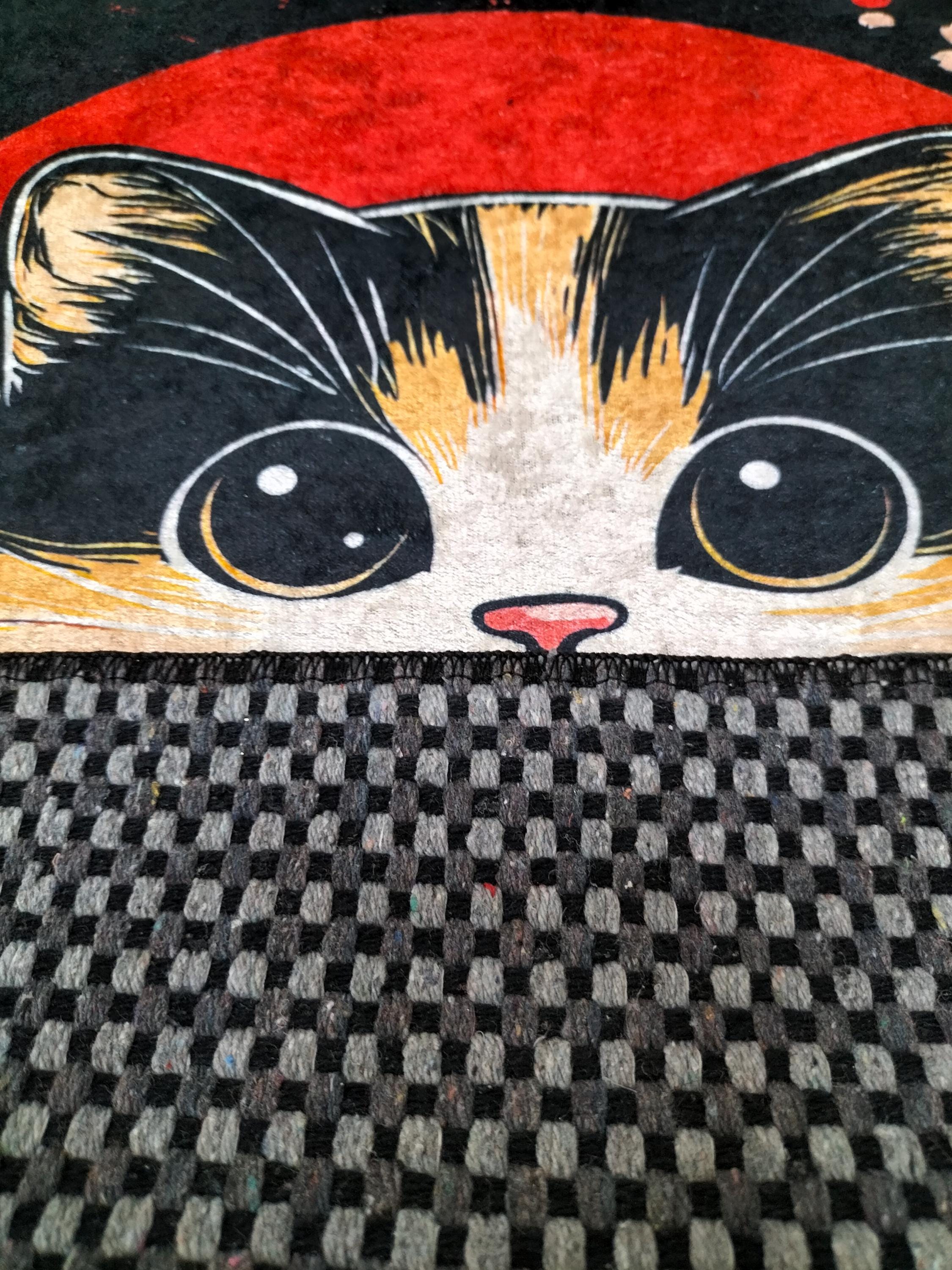 Sushi Cat Area Rug: Japanese Decor Carpet - Etsy