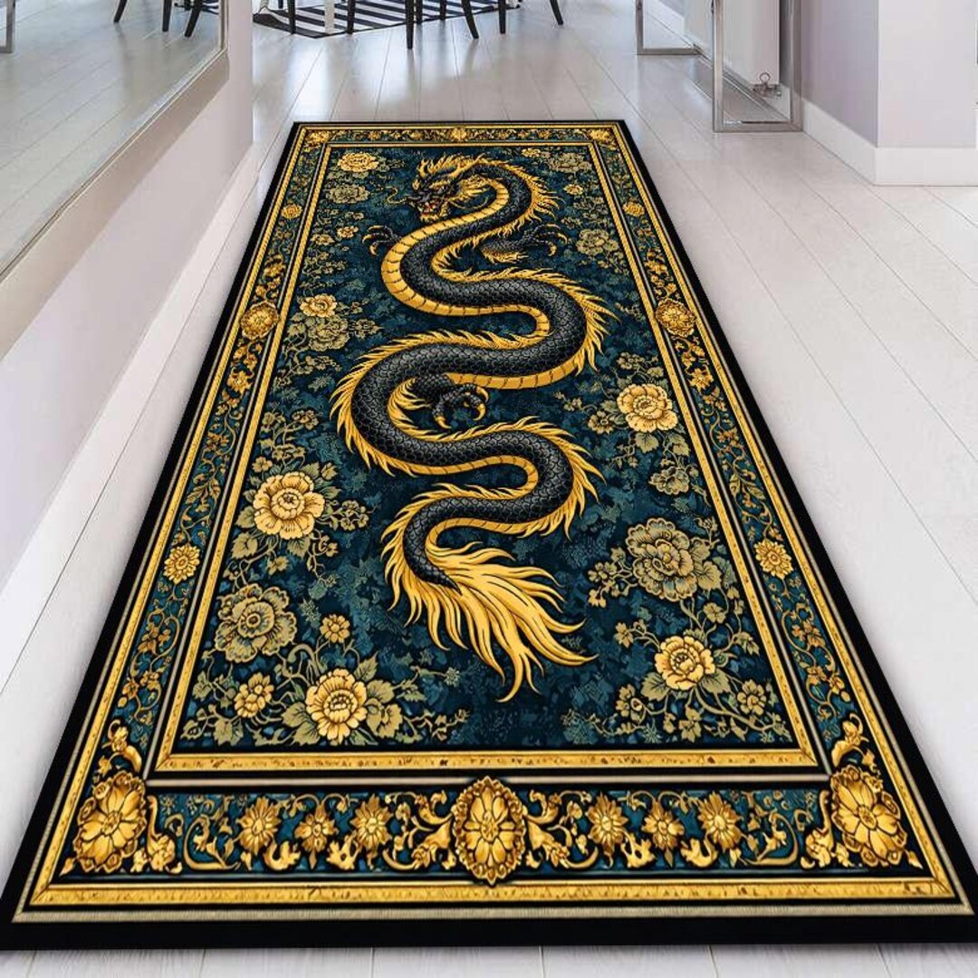 Epic Rug Dragon Runner Rug: Epic Mythology and Fantasy Design - Etsy