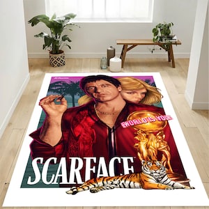 Scarface Movie Rug: Tony Montana Fan Art
