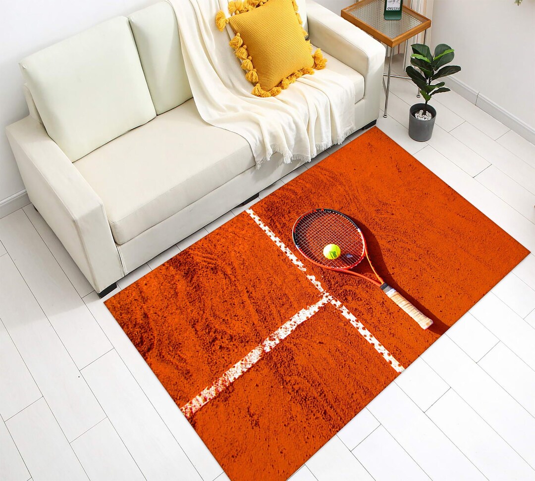 Tennis Court Rug: Modern Sports Area Rug - Etsy