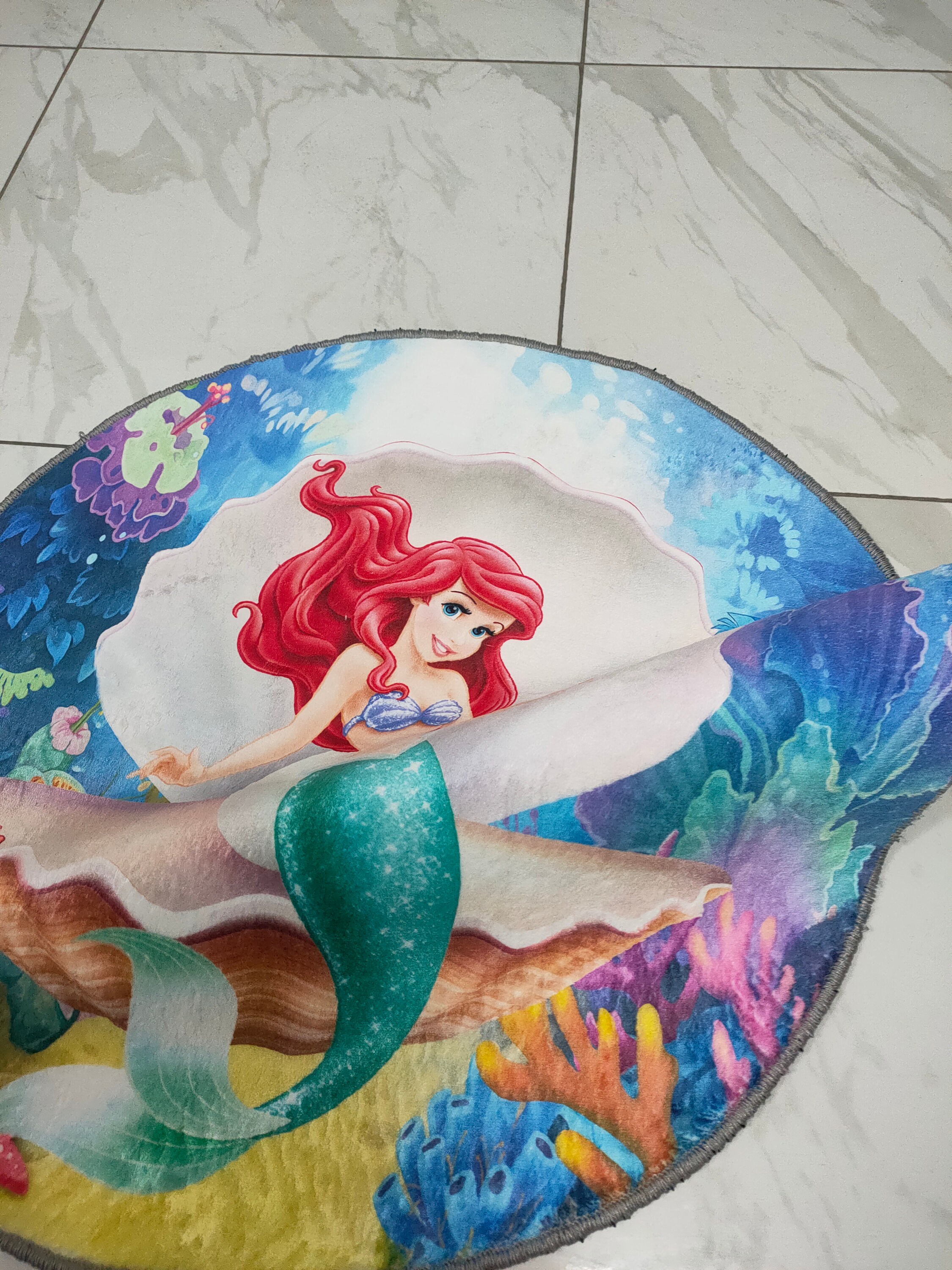 Ariel Mermaid Round Rug: the Little Mermaid Kids Room Decor - Etsy
