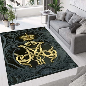 Scarface Symbol Rug, Mafia Rug, Fan Rug, God Father Rug, Don Corleone Rug, Tony Montana Rug, Mafia Themed Rug, Scarface Carpet, Movie Rug