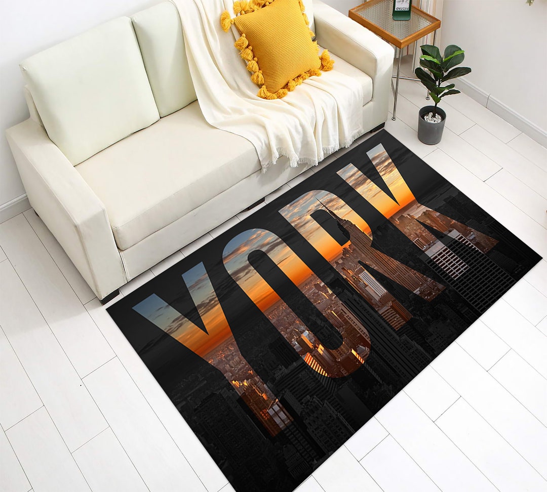 New York Rug NYC Rug USA Rug New York City Rug Famous Rug Etsy