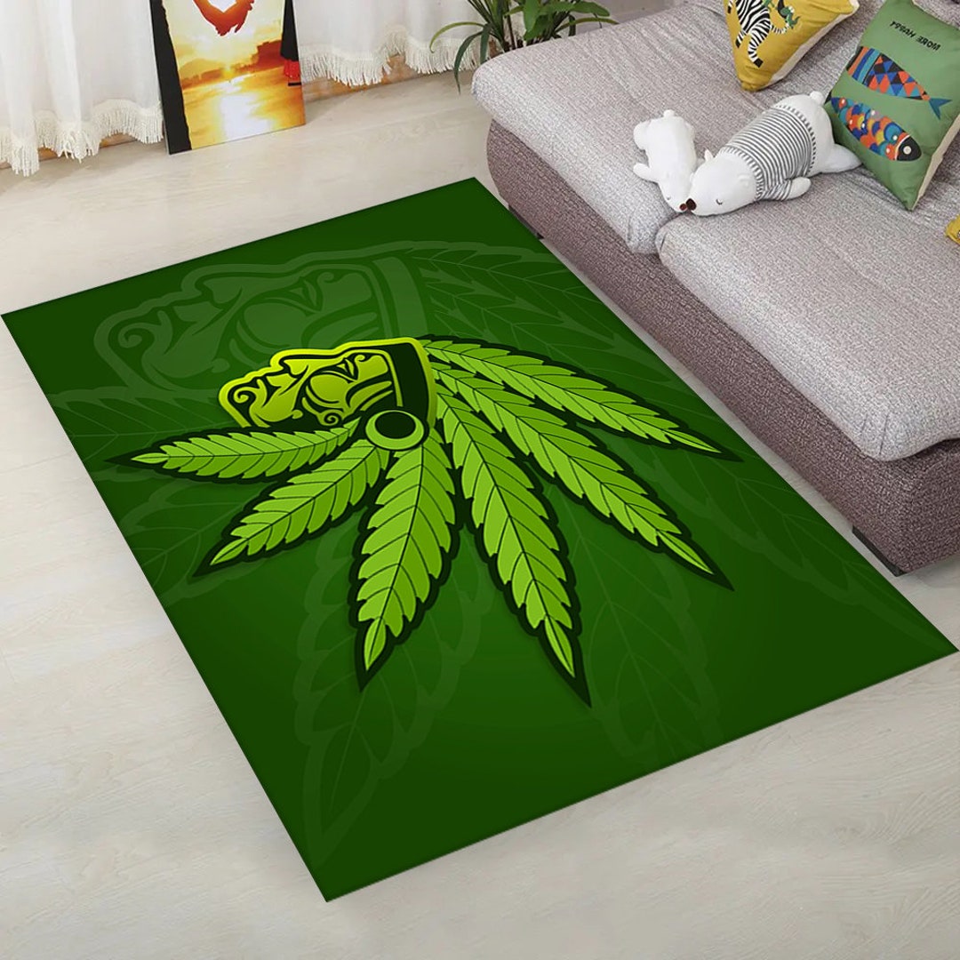 Weed Hair Rug, Cannabis Rug, Weed Avatar, Cannabis Avatar, Indian
