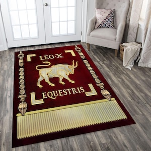 Roman Empire Rug, SPQR Rug, Roman Empire Carpet, Warrior Rug, Rome Rug, SPQR Carpet, Ancient Themed Rug, Ancient Rome Rug