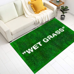 Wet Grass Rug,Wet Grass,Area Rug,Grass Rugs For Living Room,Home Decor Rug,Wet Grass Carpet,Living Room Rug,Chrismas Gift,Wet Grass Pattern