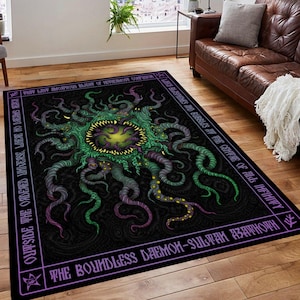 Lovecraft Rug: Gothic Horror Dark Fantasy Decor