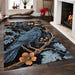 Abstract Rug, Spiral Pattern Rug, Spiral Rug, Modern Rug, Colorful ...