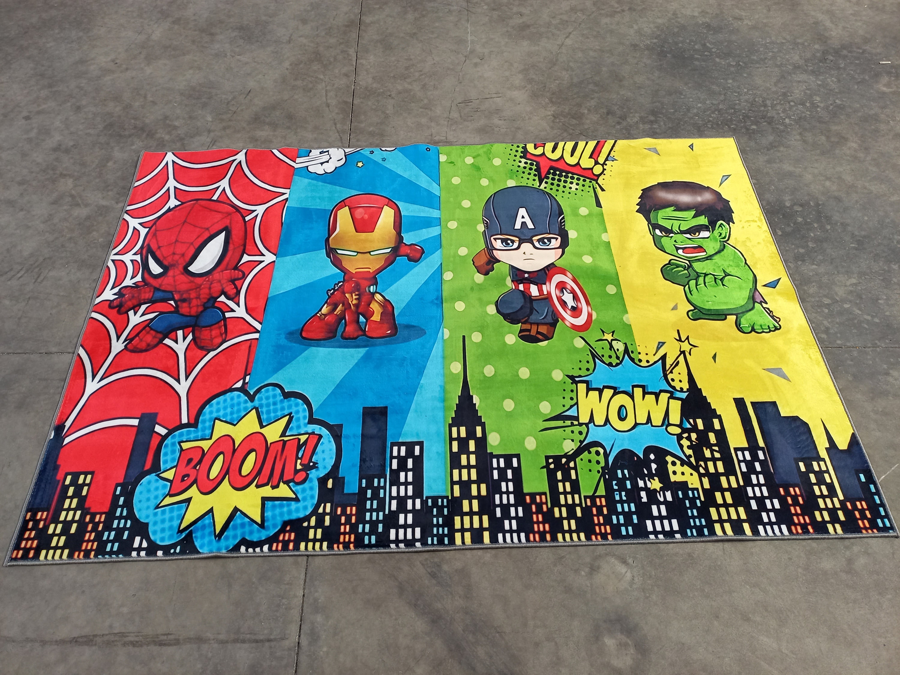 Superhero, Superhero Rug, Hulk Pattern Rug, Spiderman Rug, Kids Room ...