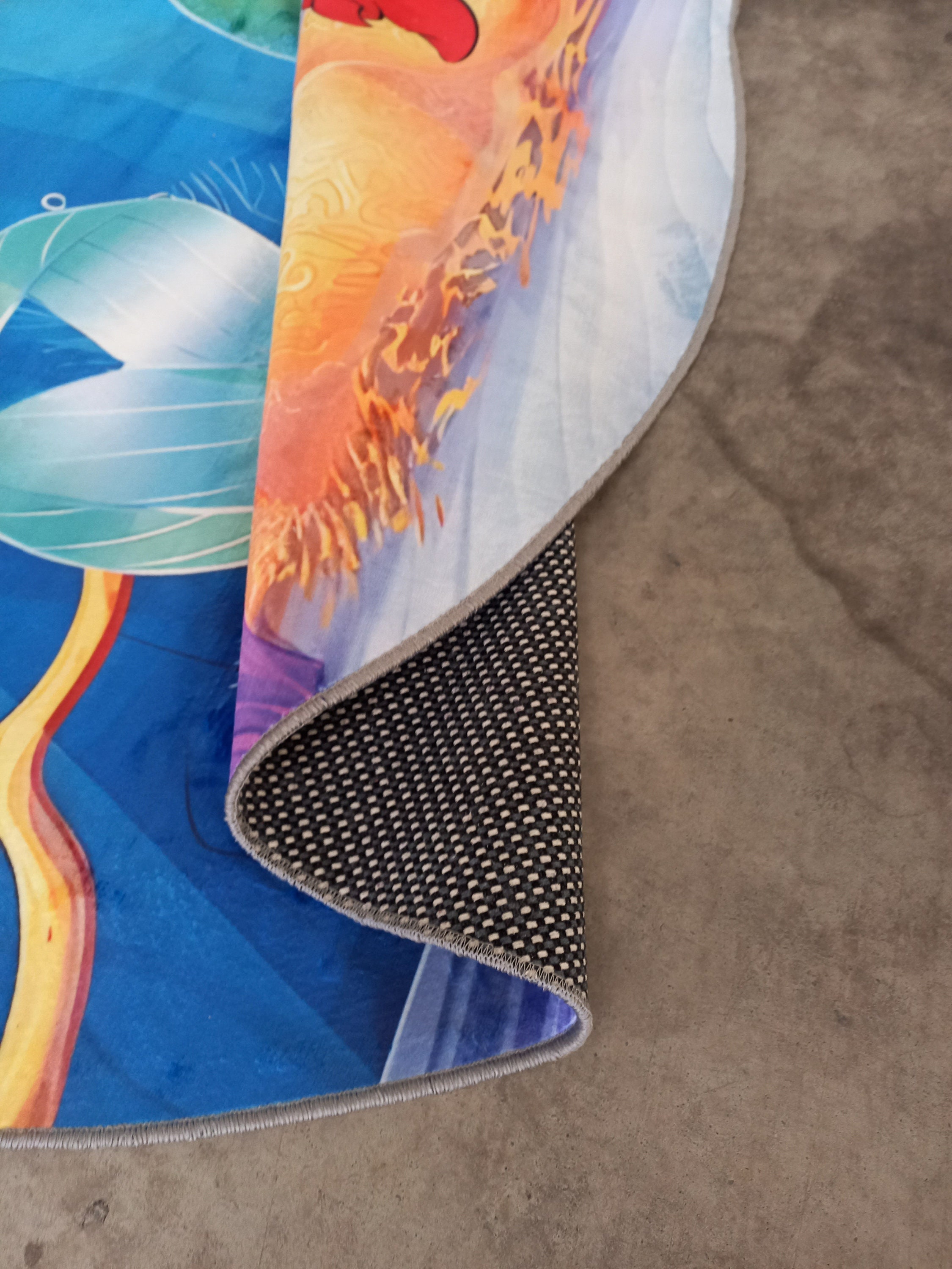 Mermaid Rug, Ariel Themed Rug, the Little Mermaid Rug, Underwater Rug