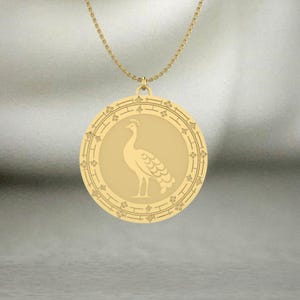 Gold Peacock Pendant Necklace – Sacred Symbol of Grace, Beauty & Spirituality | Hindu Buddhist Inspired Jewelry | Lucky Charm Gift for Her