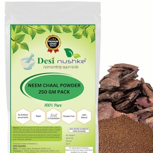 Desi Nushke Neem Chaal Powder | 8.81 oz | Neem Bark | Azadirachta Indica | 250 GM